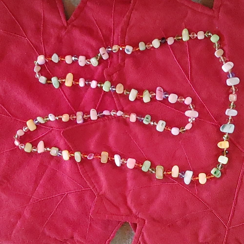 Multi-Colored Stone Necklace